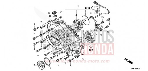 PANNEAU CARTER-MOTEUR D. CB1000RD de 2013